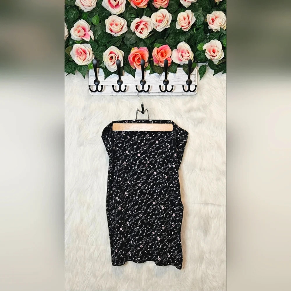 East West Floral Y2K Stretch Midi Skirt